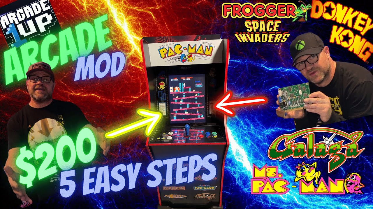 How to Mod Upgrade Arcade1up | DIY Arcade $200 - Play The Best Retro Games of All Time!