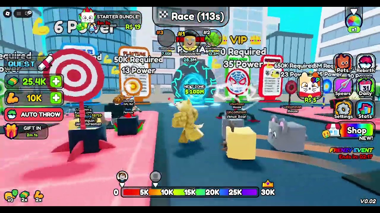 Roblox throwing a spear to 20k feet