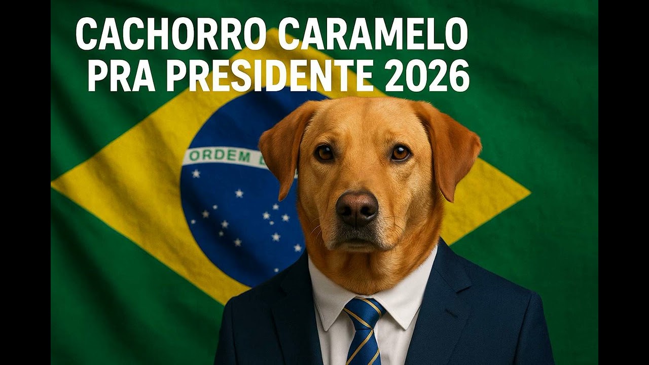 Cachorro Caramelo pra Presidente 2026 🇧🇷 Latido da Revolução #hardwave #phonkviral #eleições2026