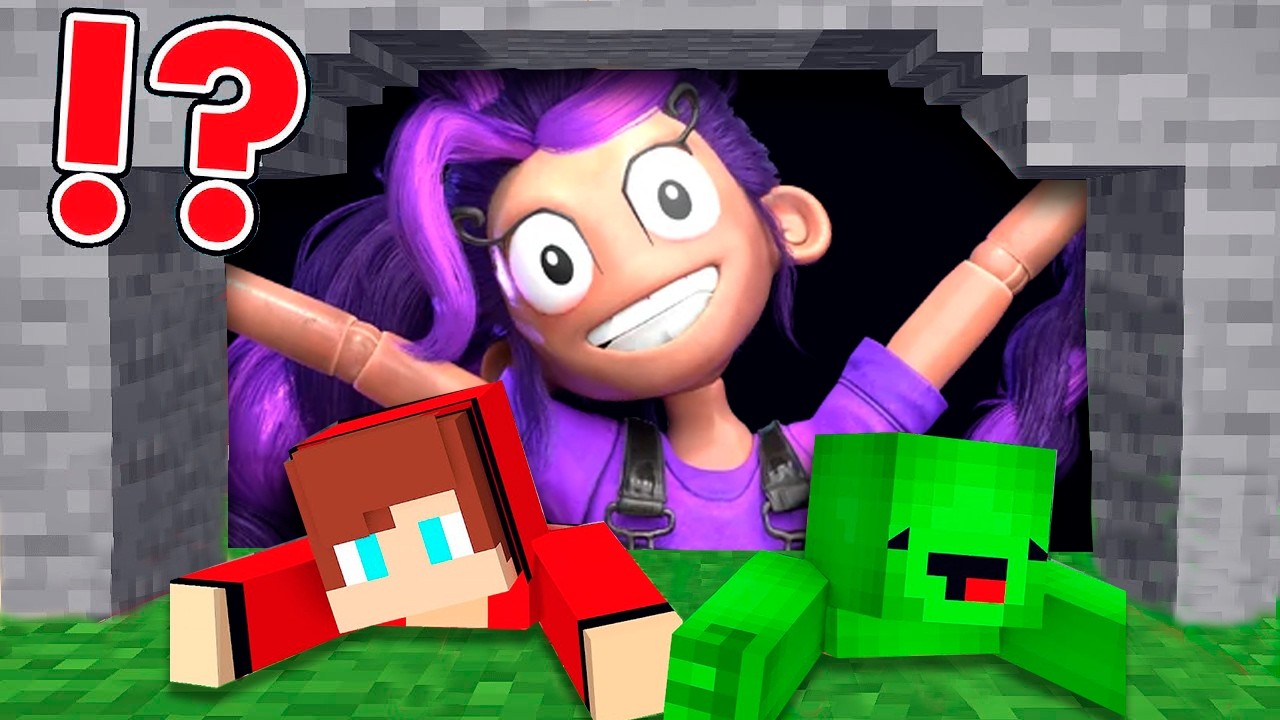 Why SCARY LILY LOVEBRAIDS JJ and Mikey in CAVE - Maizen Minecraft Security House
