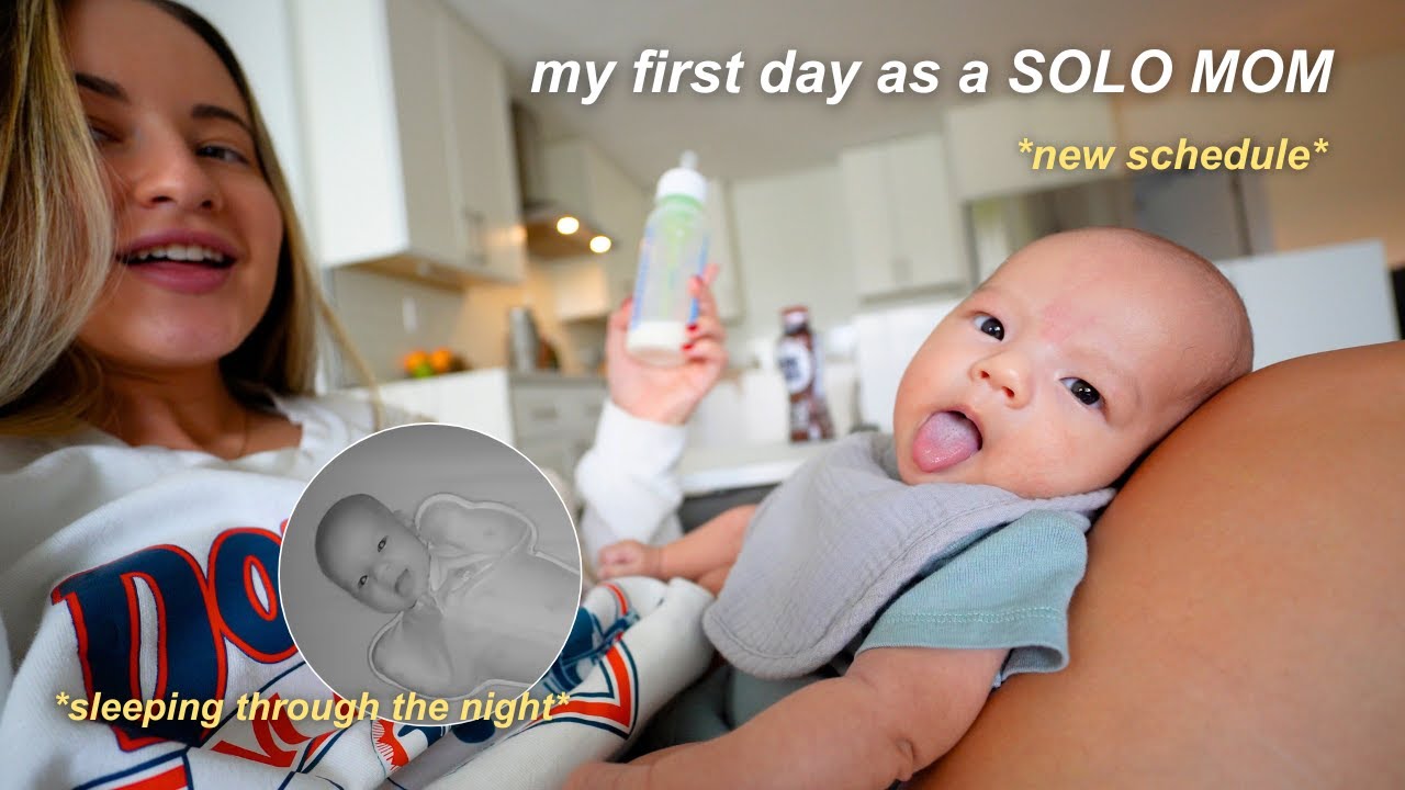 Day in the life of a STAY AT HOME MOM 🤪 new moms on call schedule & sleeping through the night!