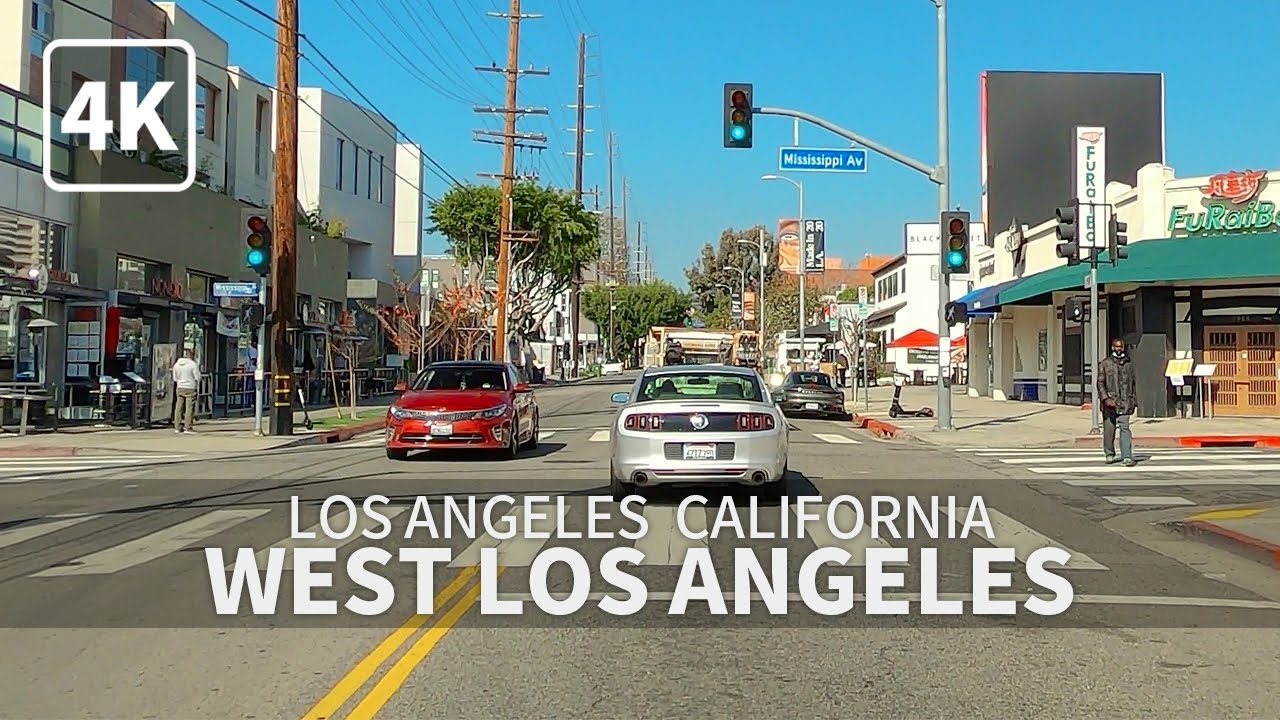 [4K] Driving West Los Angeles Area, Westwood Boulevard, California, USA, 4K UHD