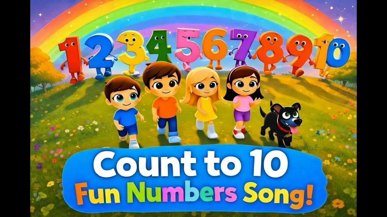 Count to 10 with super simple style | Fun Learning Song for Toddlers & Pre-schoolers
