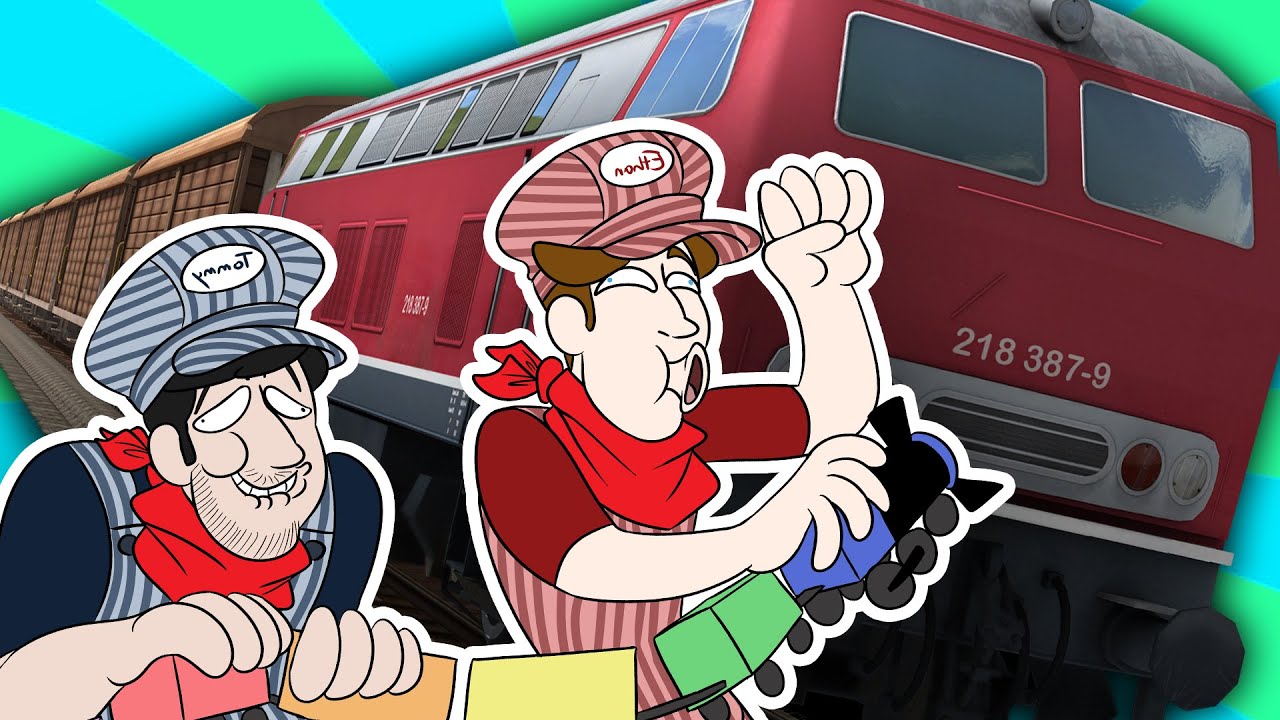 SuperMega играет в TRAIN SIM 2016