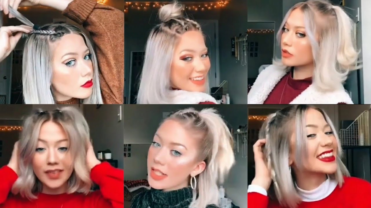 Peinados para cabello corto| fáciles y  rápidos| Zaga |