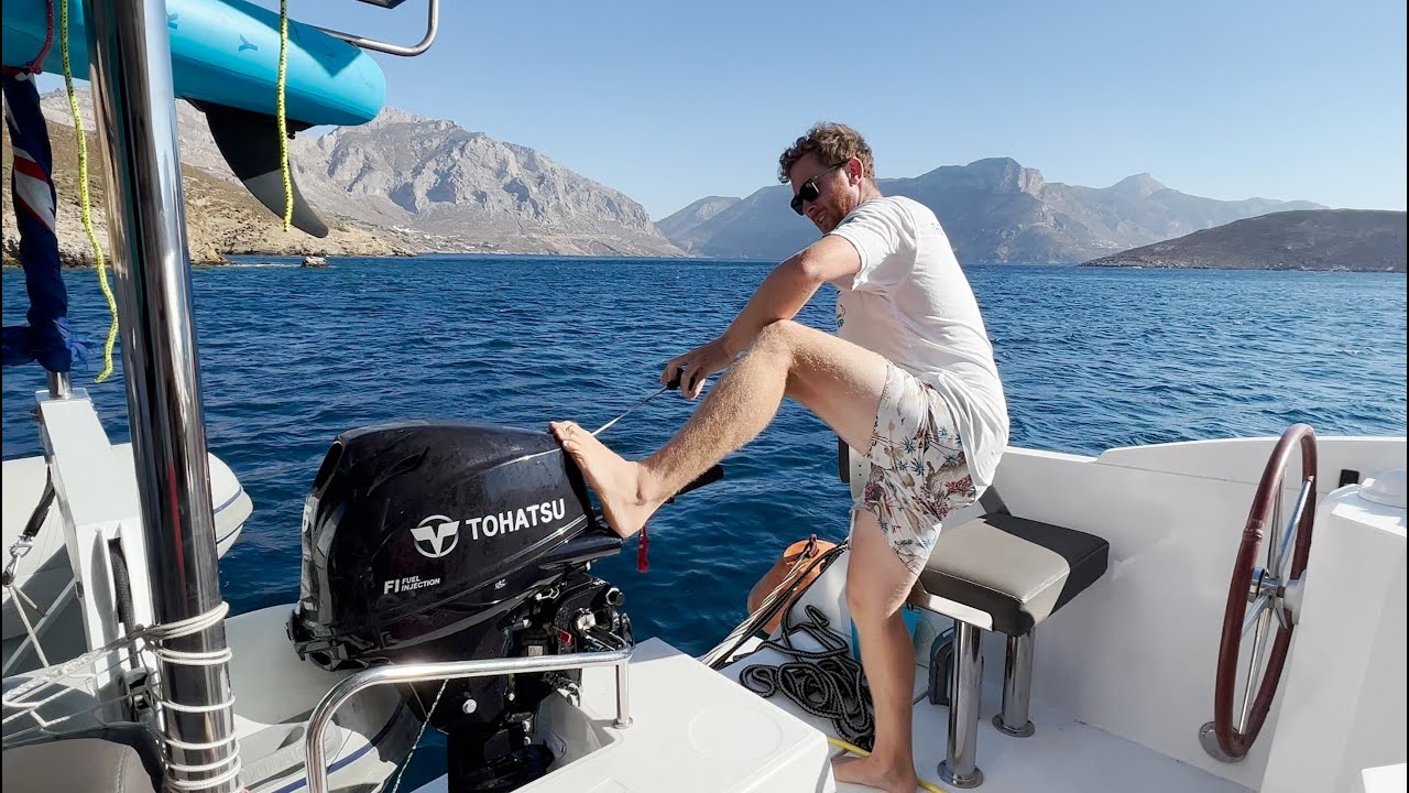 Ep 13: Exploring Amorgos Island, Sailing to the Dodecanese and a Submerged Outboard...