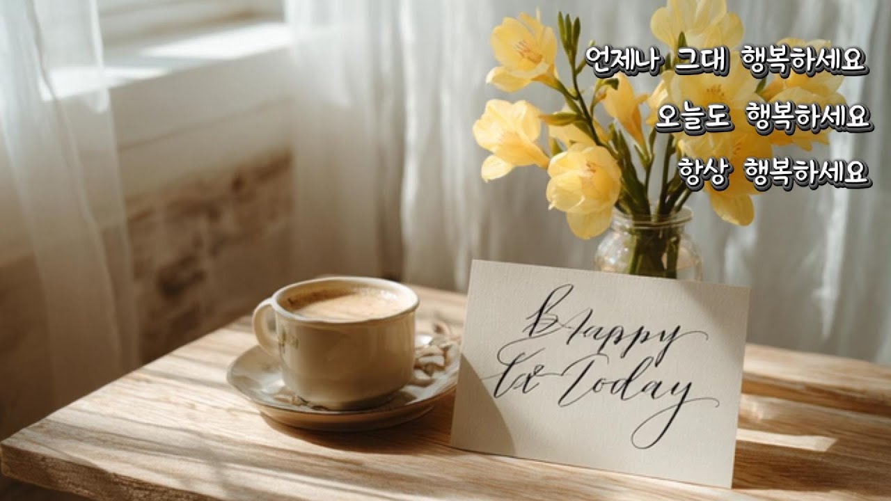 오늘도 행복하세요 항상 행복하세요 언제나 그대 행복하세요