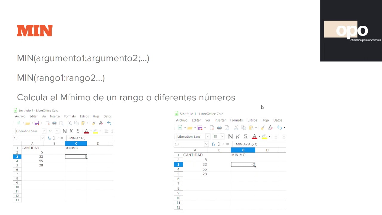 Primeros pasos LibreOffice Calc Oposiciones administrativo , auxilio , tramitación , auxiliar ...