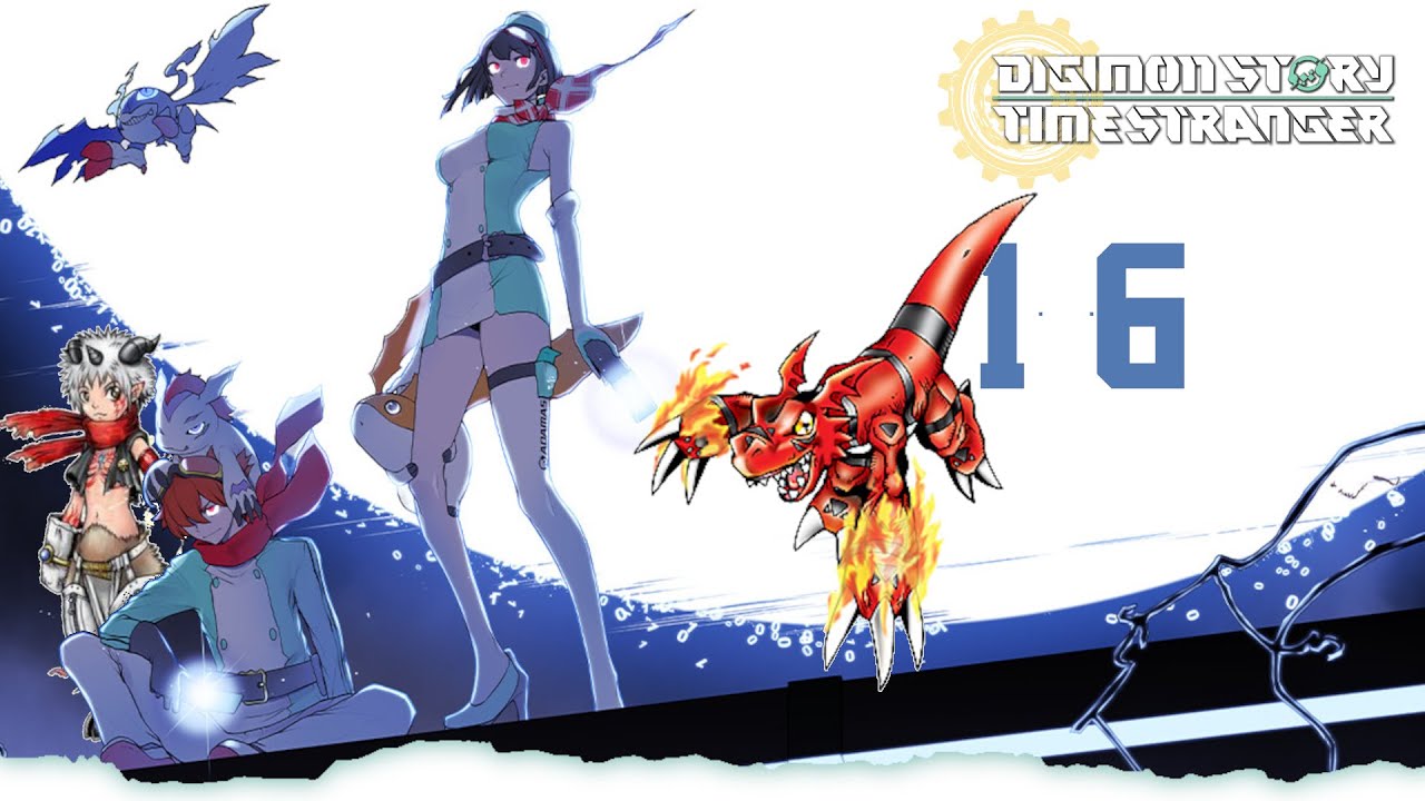Digimon Story Time Stragner Guilmon spielt streiche