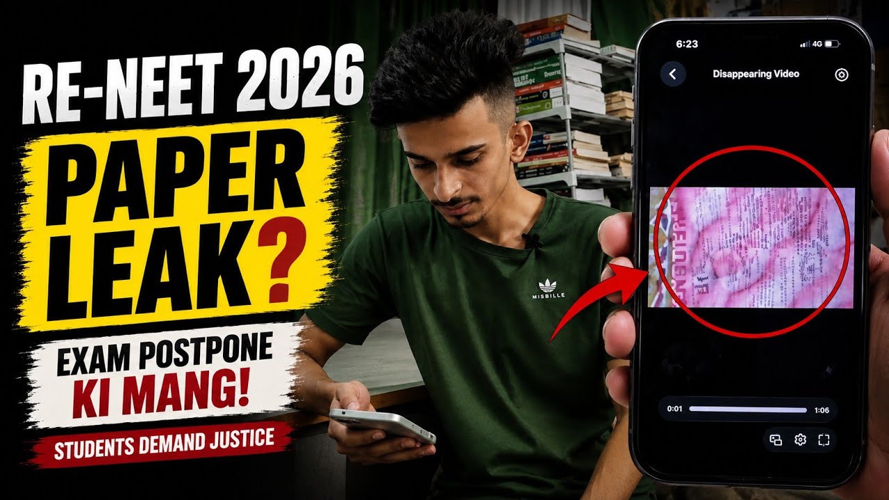 RE-NEET 2026 Paper Leak ⁉️ | Exam Postpone Demand 🙏💔 | Justice for Students 