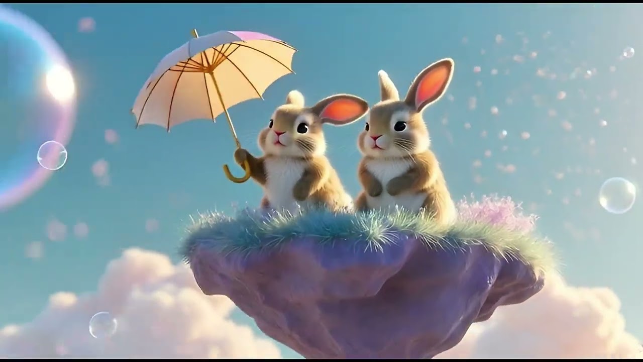Cute Bunnies in Dreamland 🐰✨ | A Magical & Peaceful World 