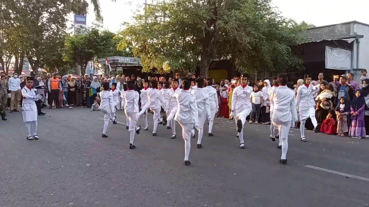 Keren, Gerak Jalan indah SDN 1 SURALAGA seperti PASKIBRAKA