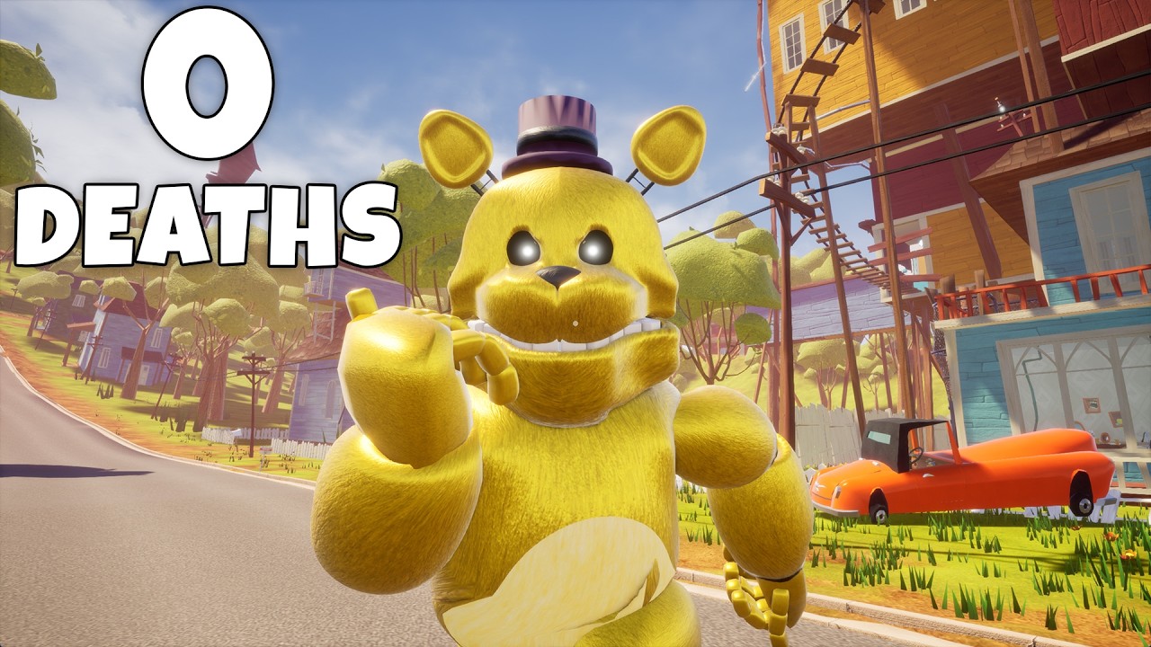 Completing Hello Neighbor with Fredbear without getting Caught