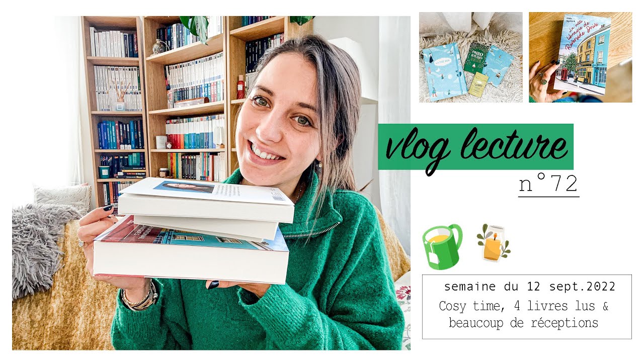 VLOG LECTURE n°72 // Sem. 12.09.22 // Cosy time ♡, 4 livres lus & beaucoup de chouettes réceptions