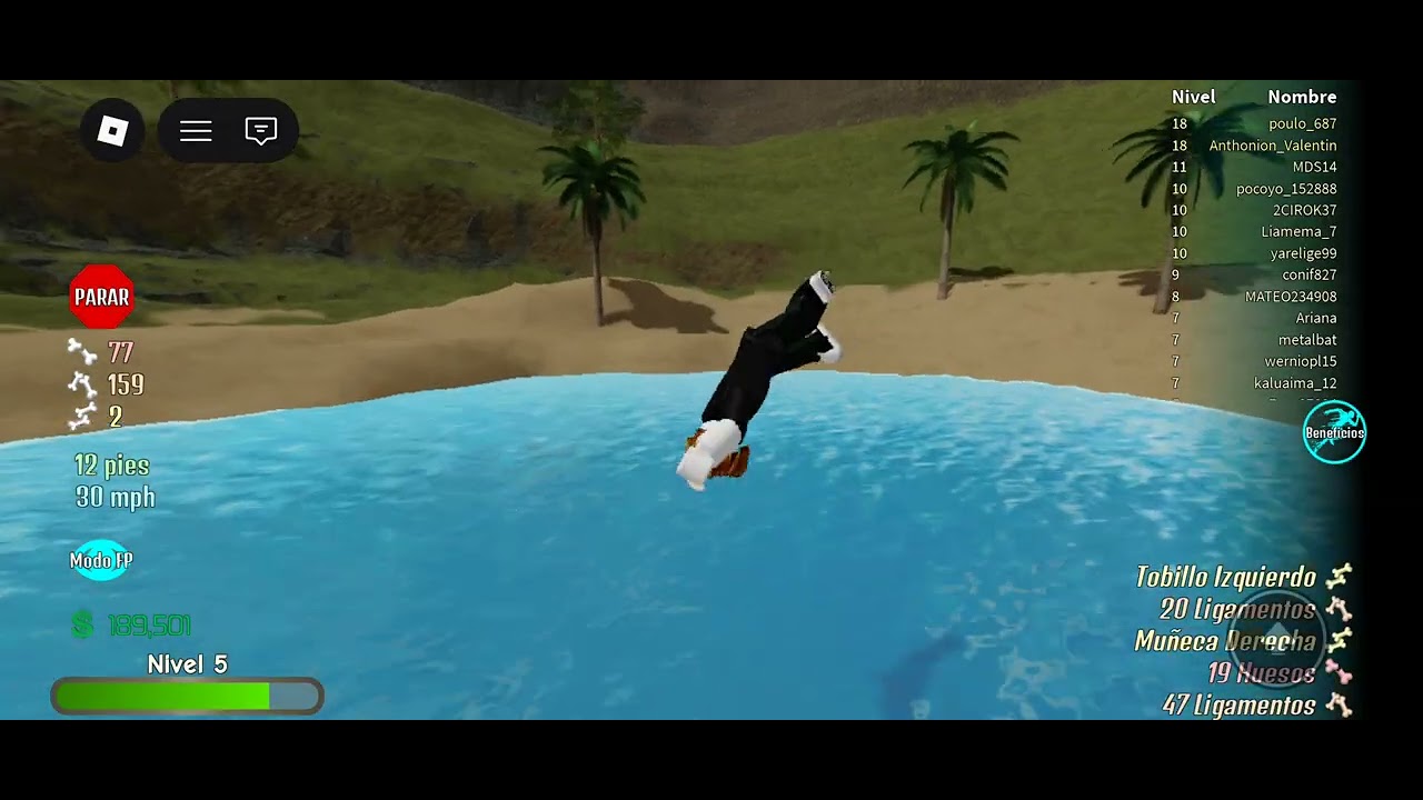 Jugando roblox
