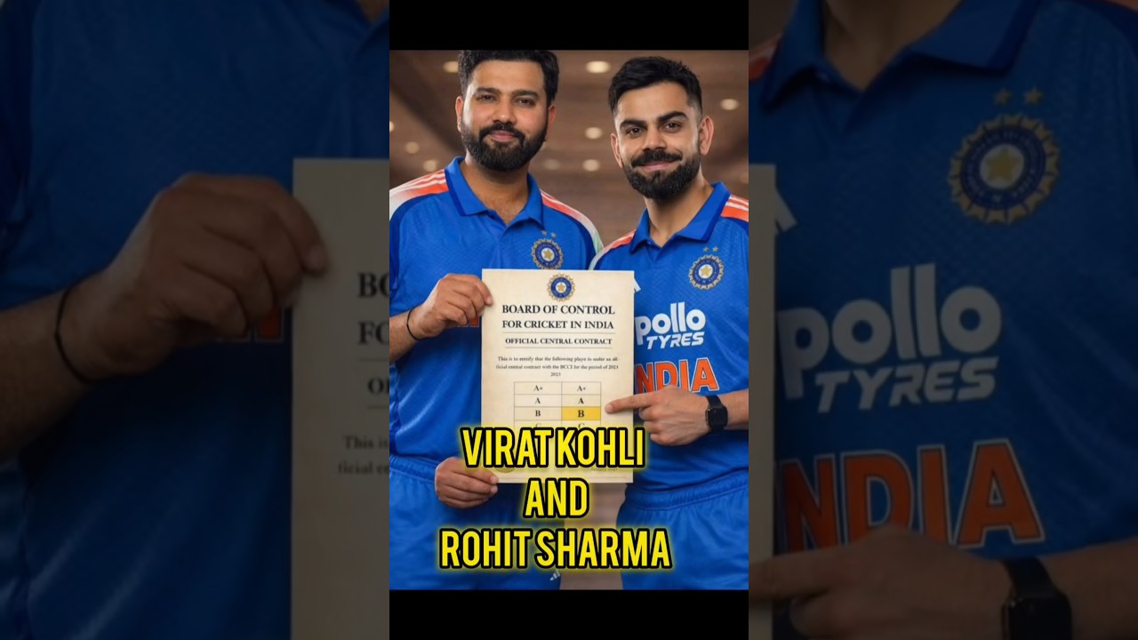 🚨Central Contract Announced!! #shortsfeed #viratkohli #rohitsharma #bcci