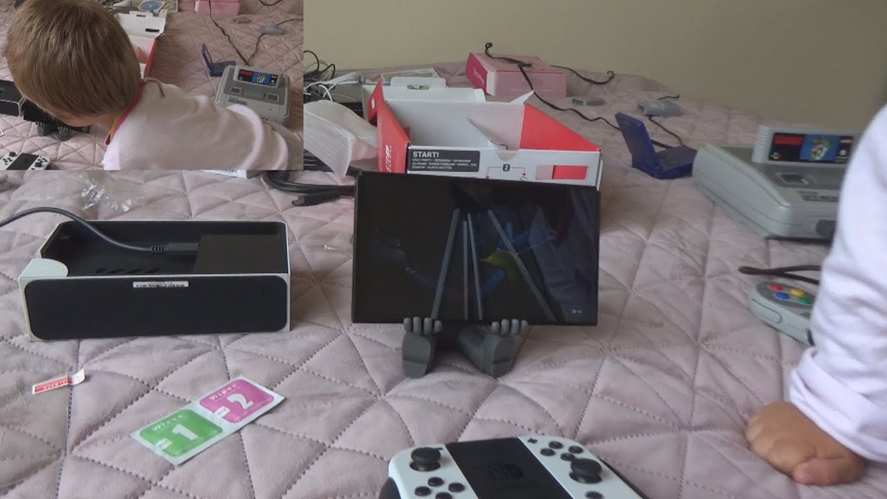 Nintendo Switch OLED Gaming Console Unboxing and Test