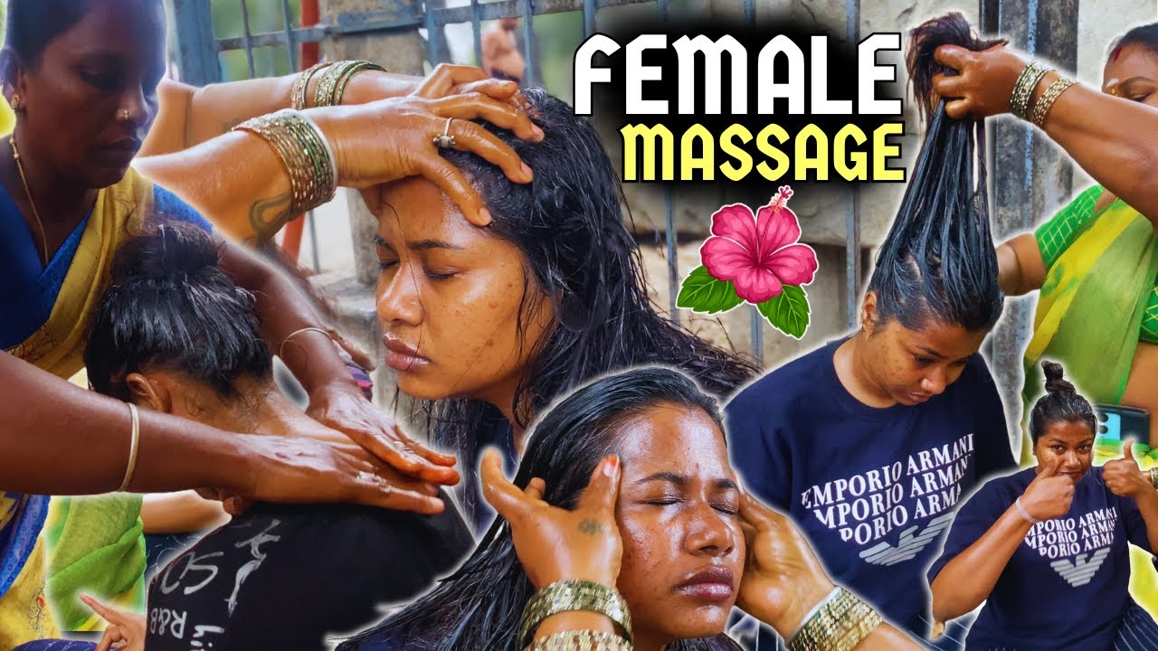 ✨Hogenakkal PUBLIC 💆🏻‍♀️Female Massage | 😴DEEP HEAD massage | Hogenakkal 💦Waterfalls' #massage