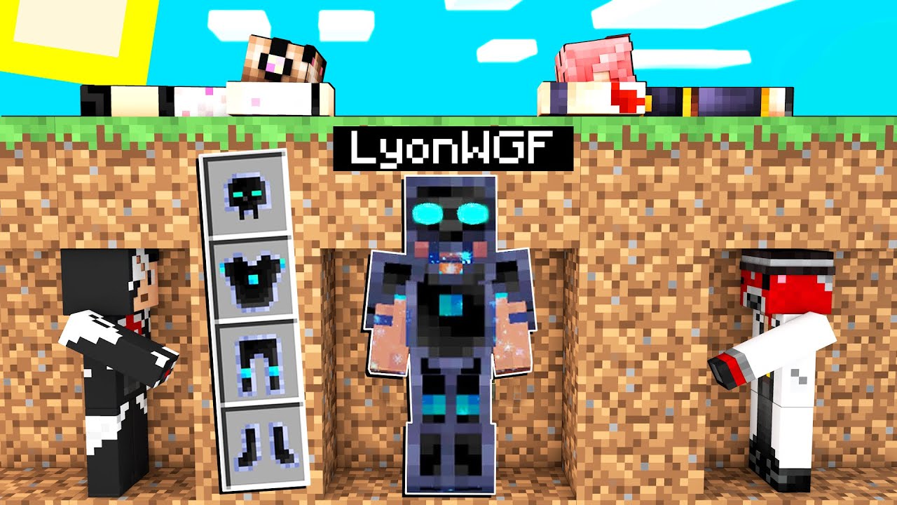 SPEEDRUN CON L'ARMATURA PIÙ FORTE DI MINECRAFT CONTRO 5 CACCIATORI!!