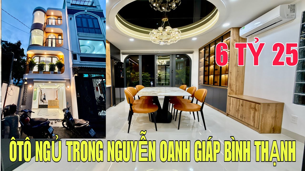 Gò Vấp giáo Bình Thạnh, Phú Nhuận. Đường to xe hơi ngủ trong nhà. Trệt lửng 3 lầu 