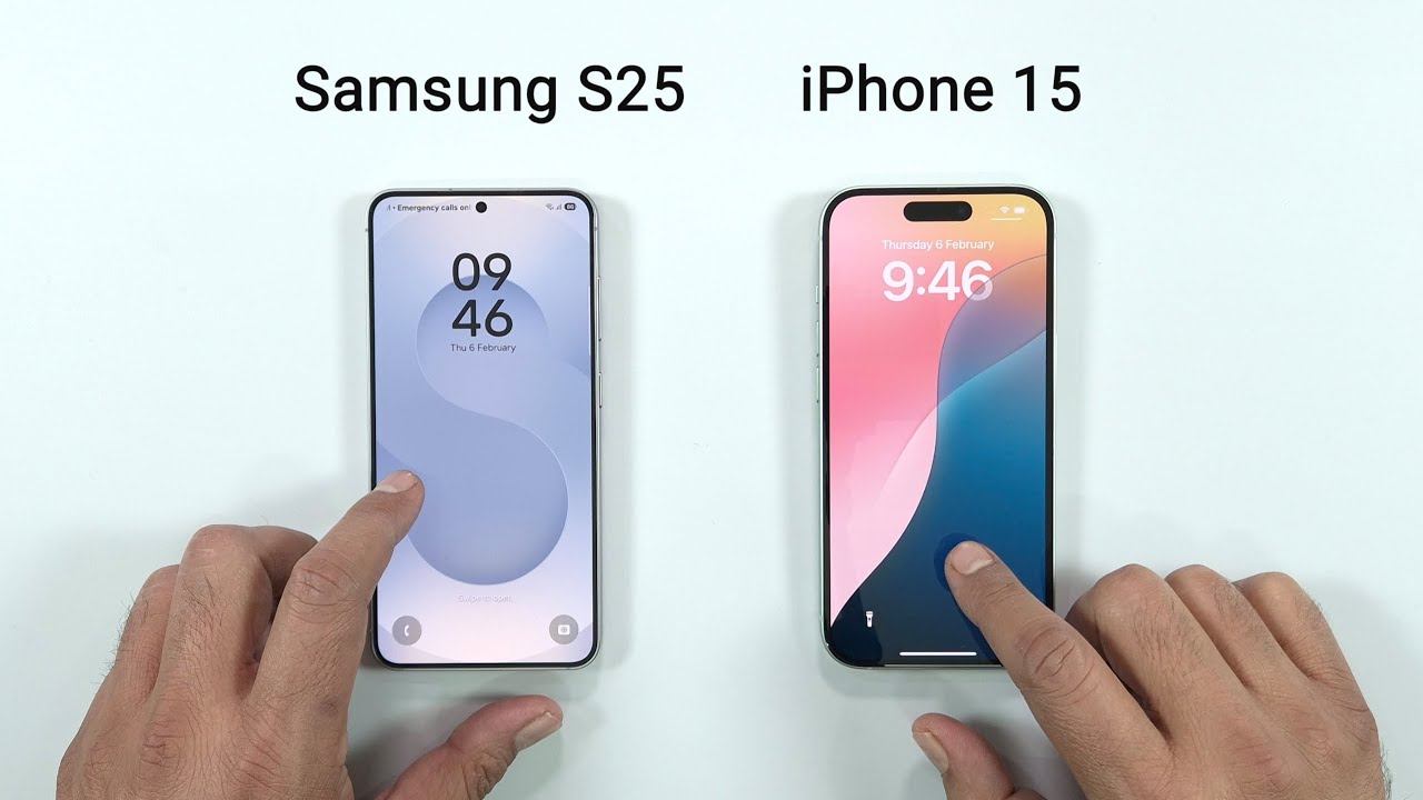 Samsung S25 vs iPhone 15 - SPEED TEST