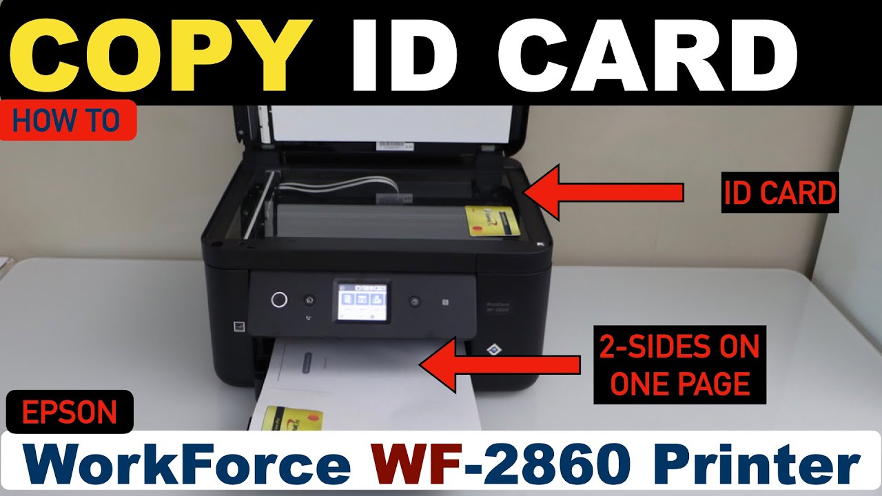 Epson WorkForce WF-2860 Copy ID Card !