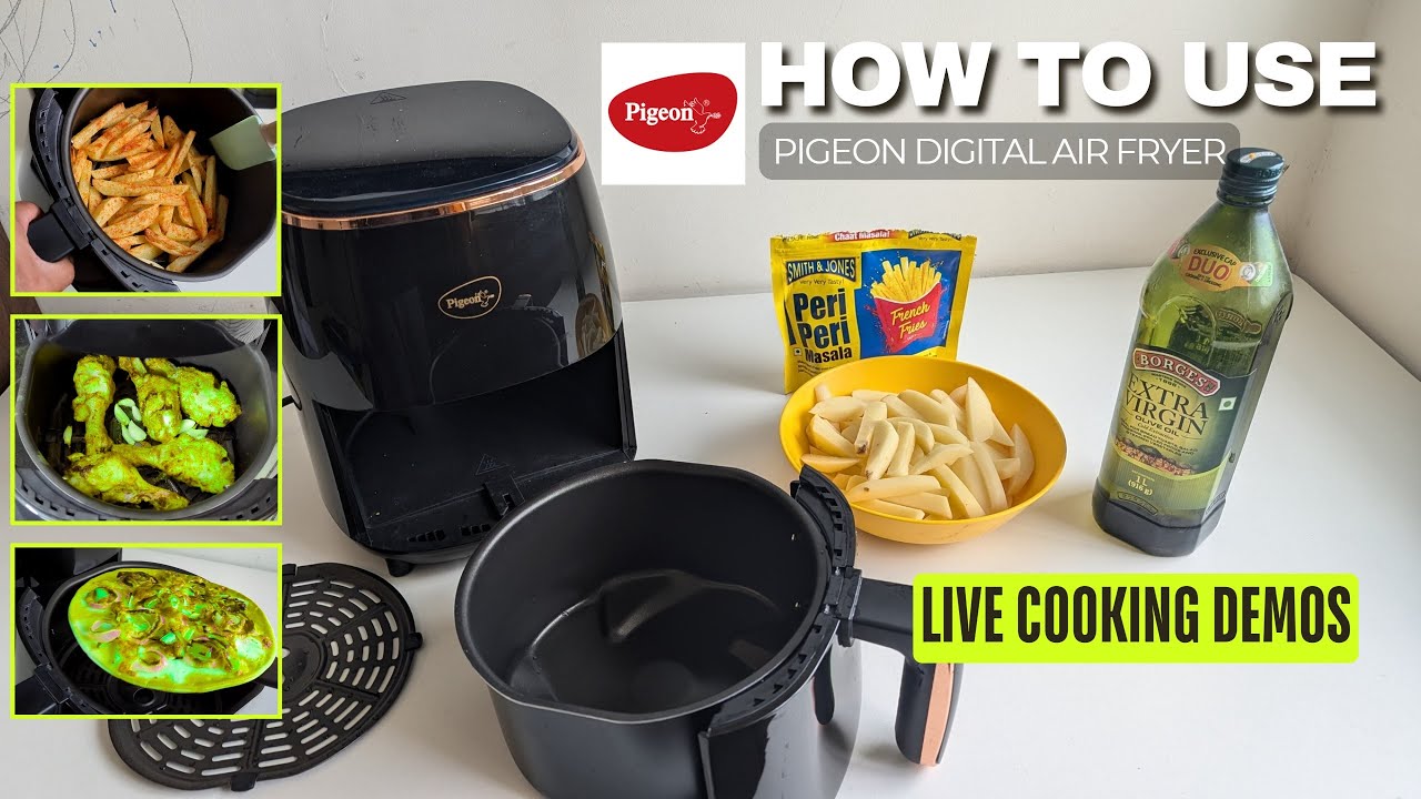 How to Use Pigeon Digital Air Fryer - Pigeon Air Fryer Demo