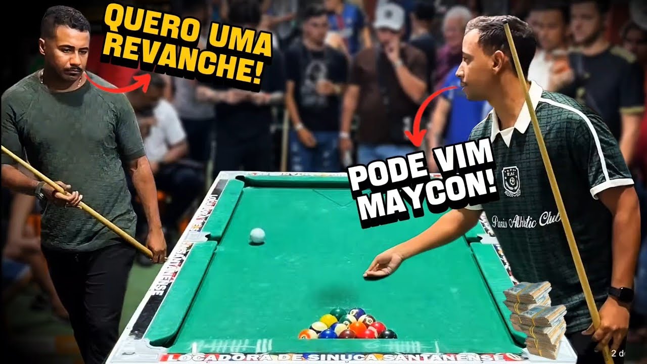 O MAYCON DE TEIXEIRA FOI UMA REVANCHE CONTRA O GUGU SEM MEDO NO PAR OU ÍMPAR. 🔥😱 #sinuca