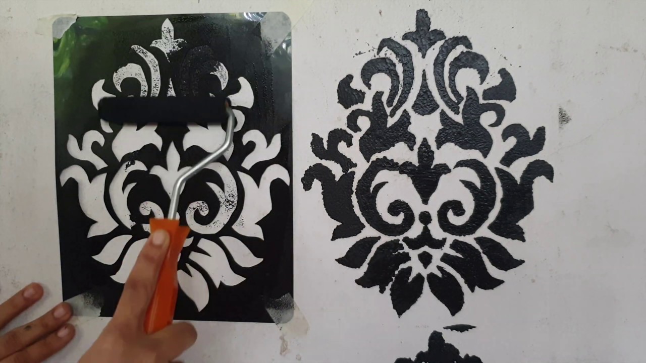 DIY: stencil making at home ll wall painting ideas.using old x-ray or files