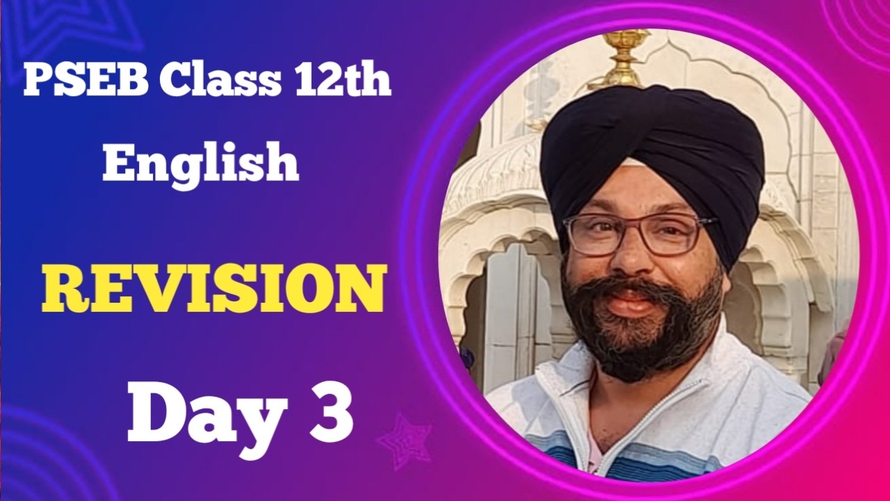 PSEB Class 12th General English Live Revision Day 3