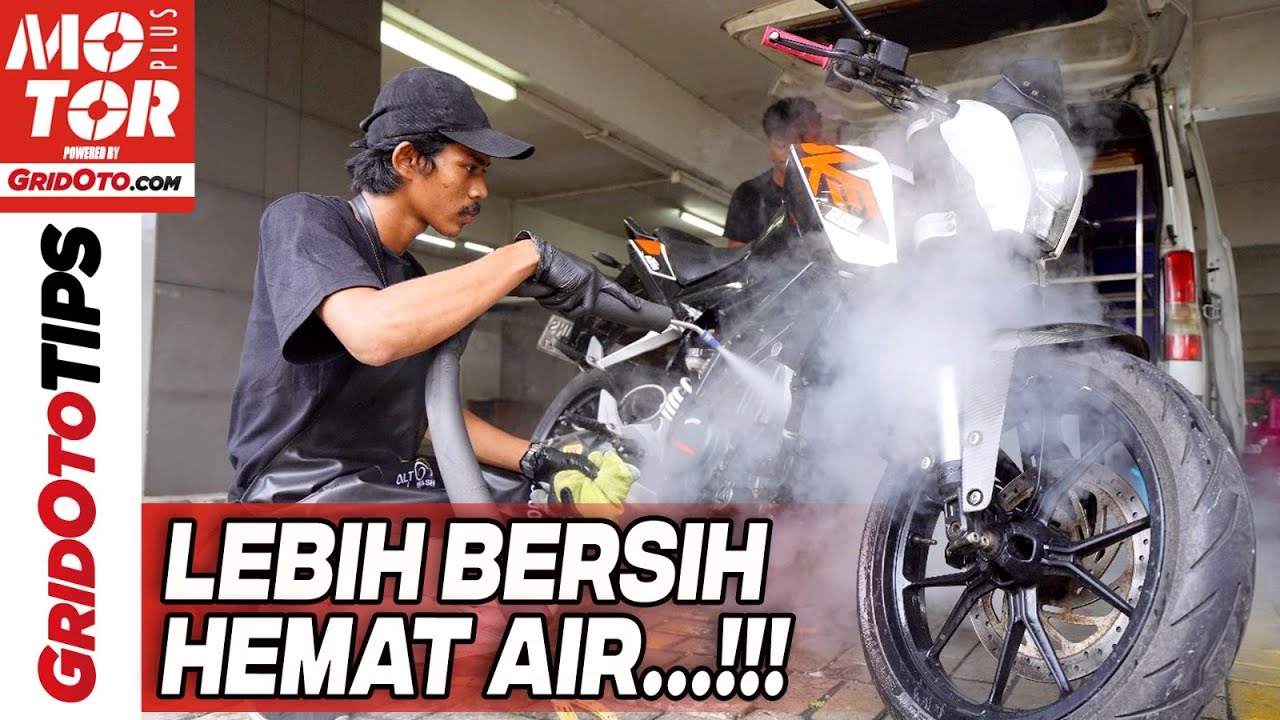 Lagi Tren Cuci Motor Pakai Uap, Apa Keuntungannya? | Gridoto Tips
