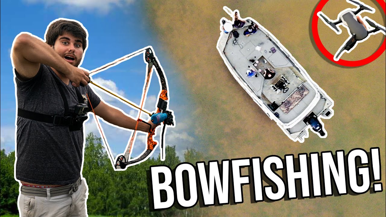 BOWFISHING WITH DRONE On My BIRTHDAY! (HUGE CARP)