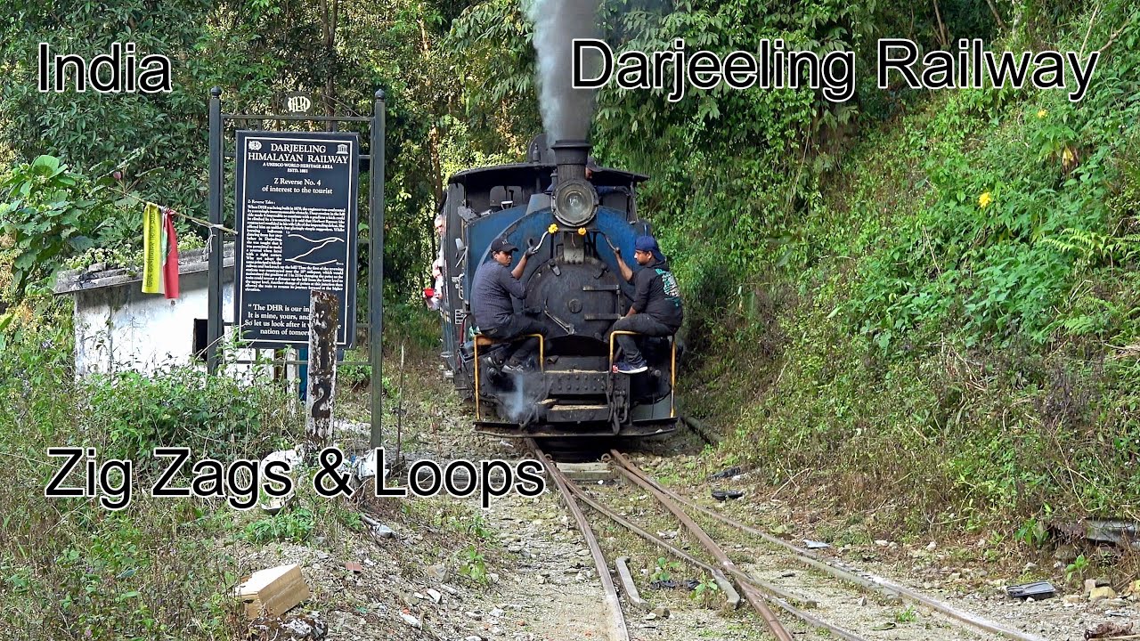 Part 2 - Darjeeling Railway (India) - Steam Special – Rongtong to Kurseong - Zig Zags & Loops - 4K