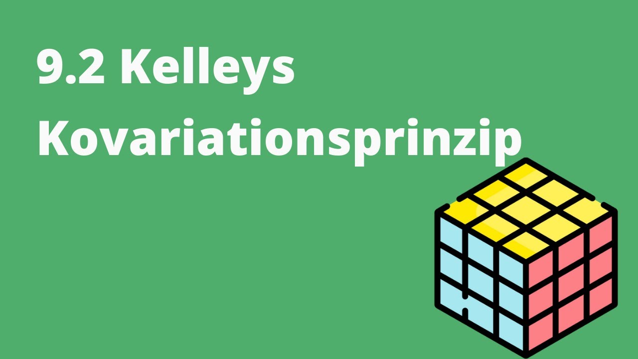 Motivation und Unterricht: 9.2 Kelleys Kovariationsprinzip
