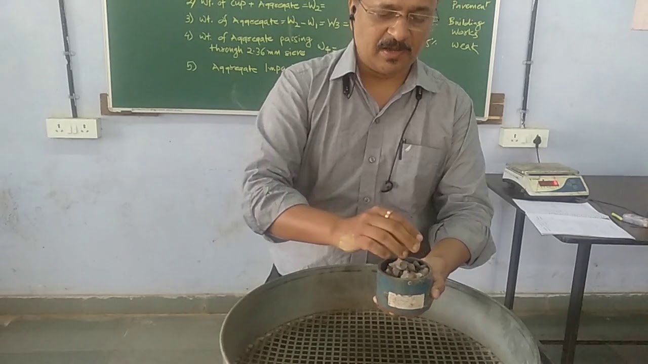 Impact Test on Aggregates Transportation Engineering-I