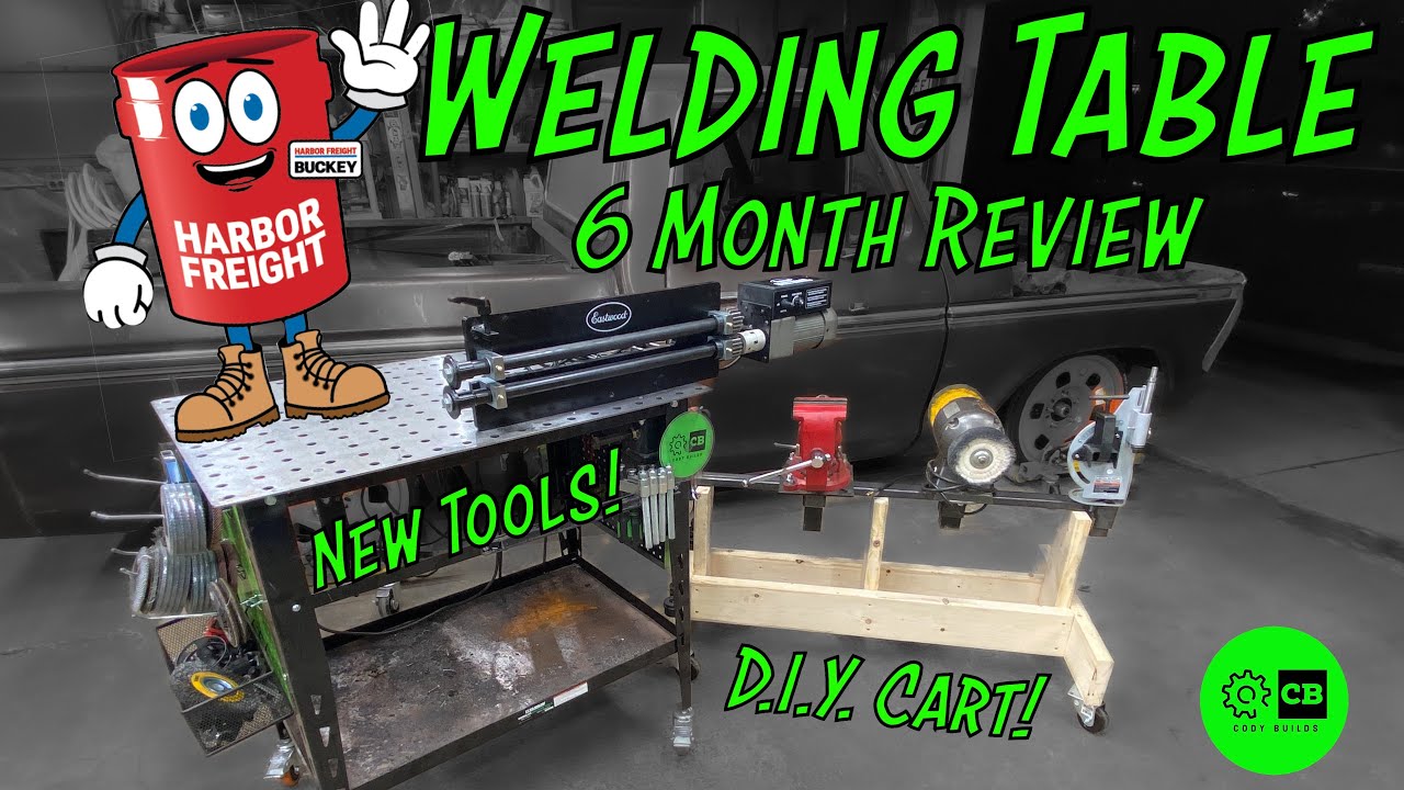 Harbor Freight Welding Table 6 MONTH REVIEW + DIY Rack for Welding Table Tools + NEW TOOLS