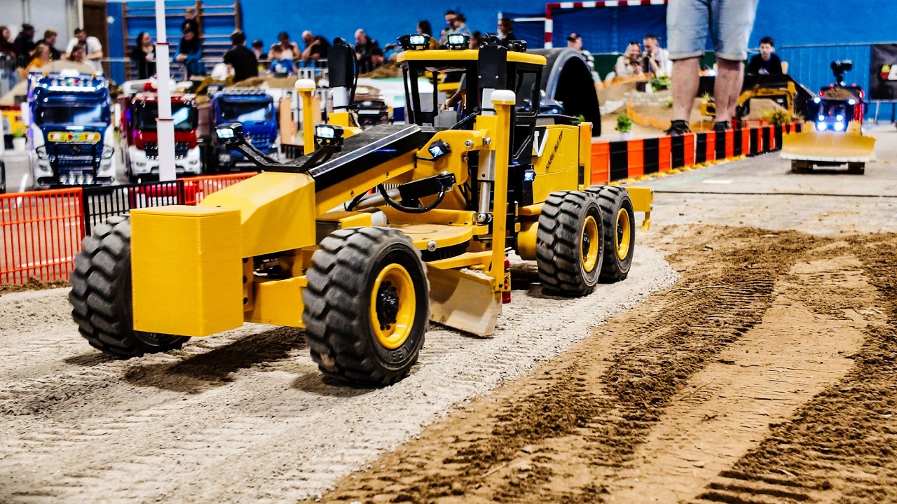 Watch RC Construction Vehicles Create a Road from Start to Finish!