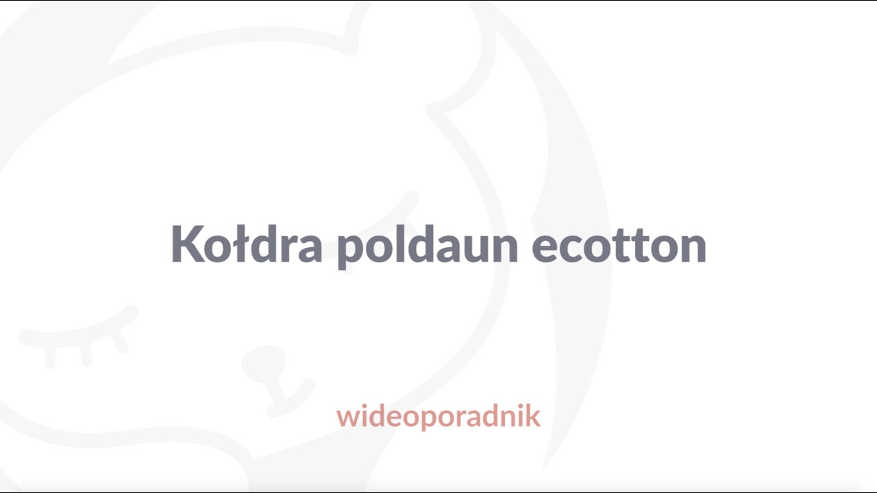 Kołdra 100% bawełna POLSKIEJ firmy POLDAUN z linii ecotton