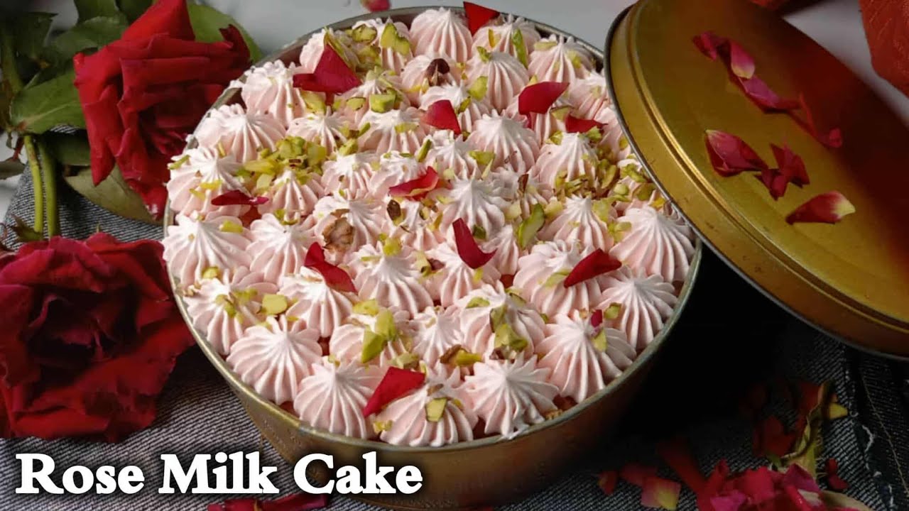 Rose Milk cake Recipe || Viral Dream Cake Recipe || Sponge Cake Recipe || Birthday Cake Recipe #4k 