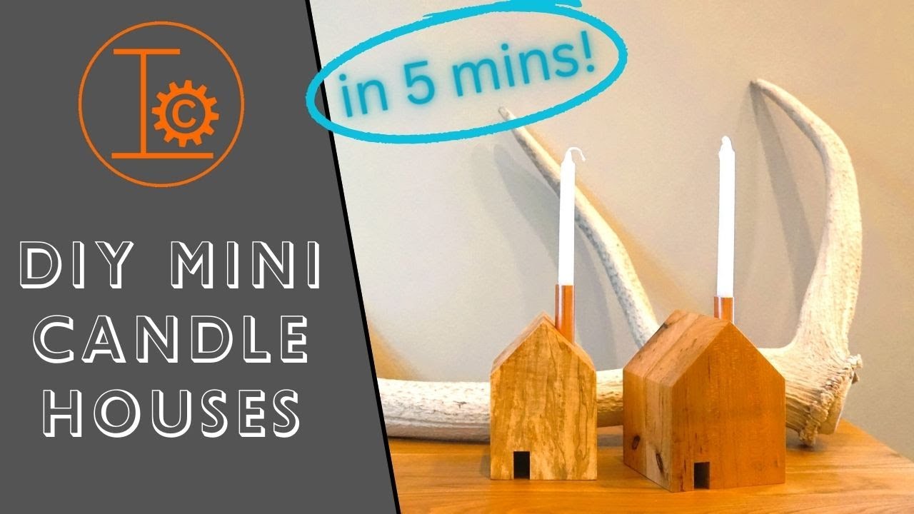 DIY: How to Make a Rustic House Candle Holder