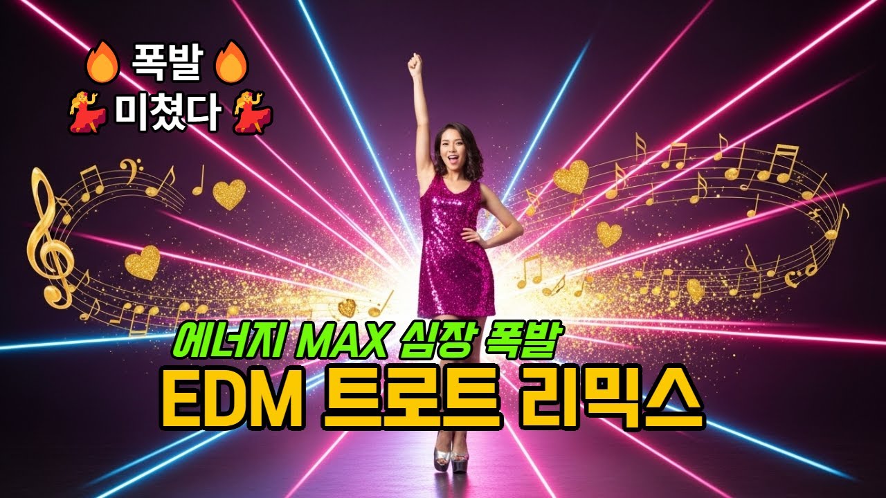 🔥폭발🔥 운전·러닝·헬스용 댄스트로트 10곡 | 💪에너지 MAX 심장 폭발 | 🎧EDM 트로트 리믹스 플레이리스트