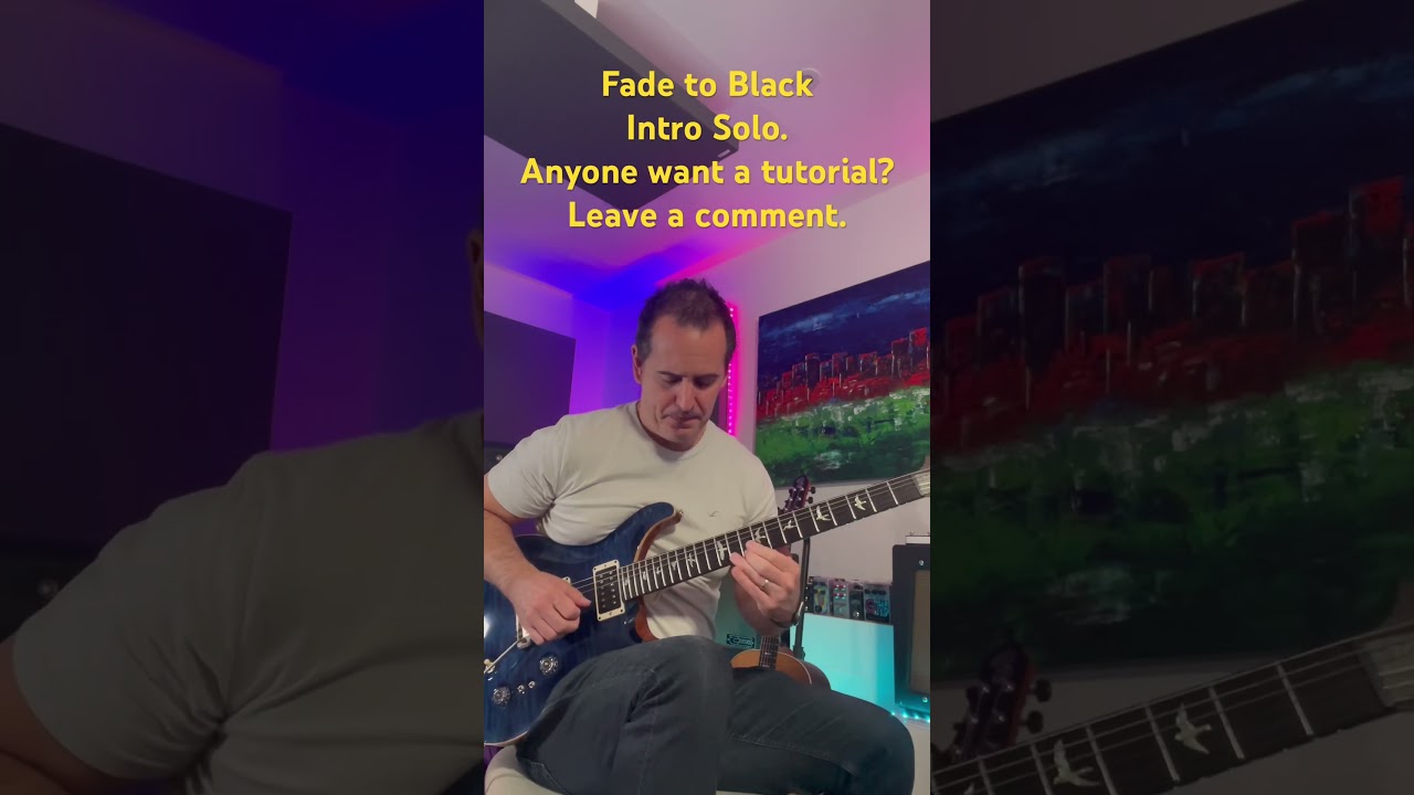 Metallic Fade To Black Intro Solo Guitar Cover