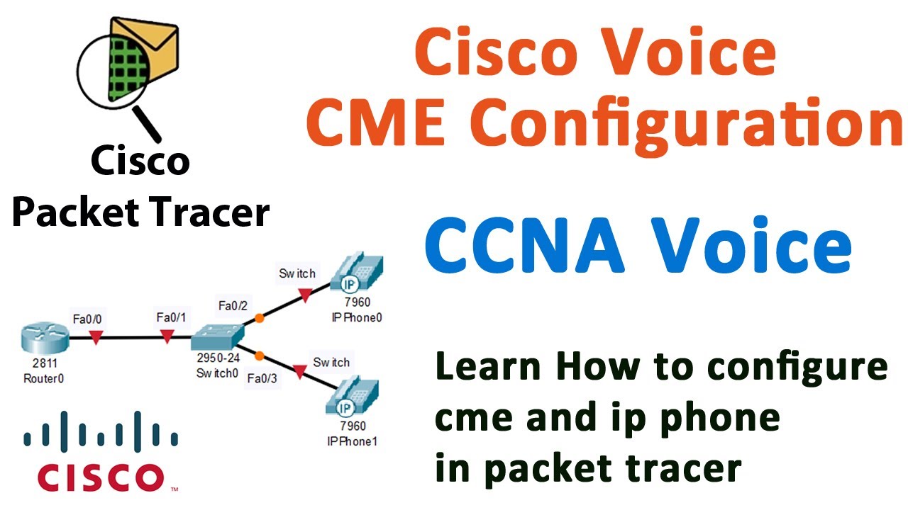 Пошаговая настройка IP-телефона Cisco в Packet Tracer | Настройка CME