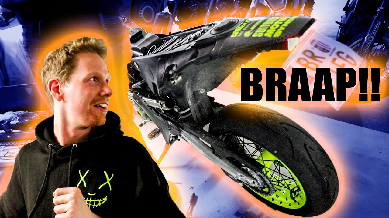 WIR STARTEN DIE 701 SUPERMOTO OHNE AUSPUFF