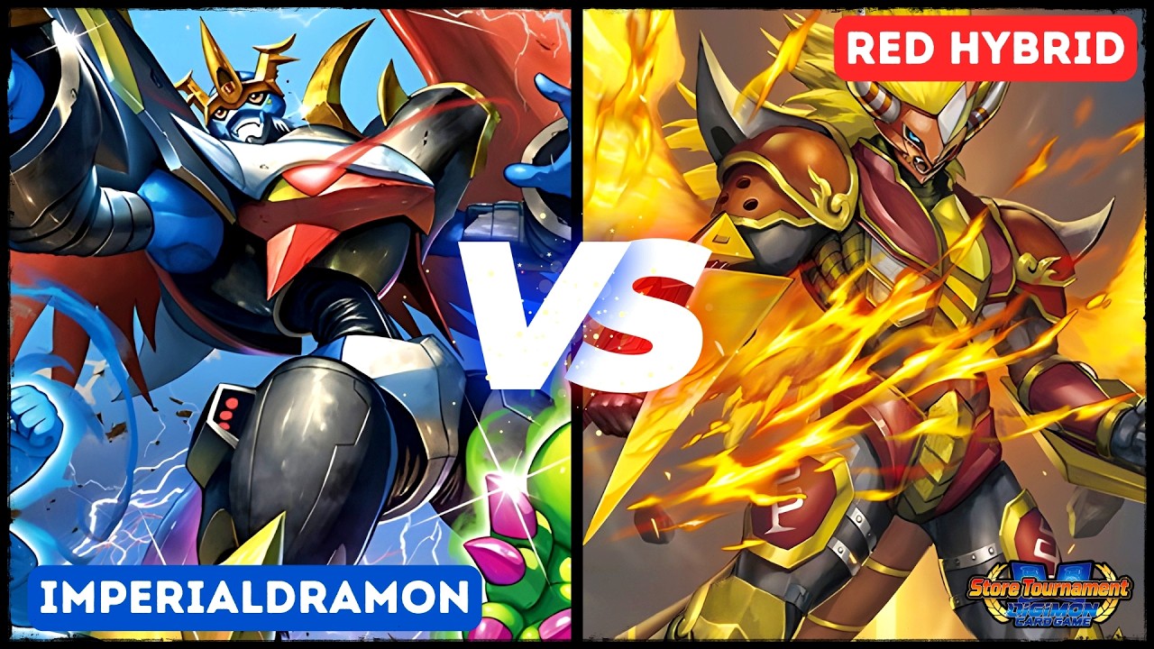 Империалдрамон против Красного Гибрида | Турнирный матч Digimon AD01