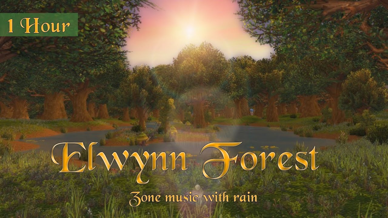 Elwynn Forest Music & Rain Ambience (1 hr, World of Warcraft) for Relaxing, Sleep, Meditation, Study