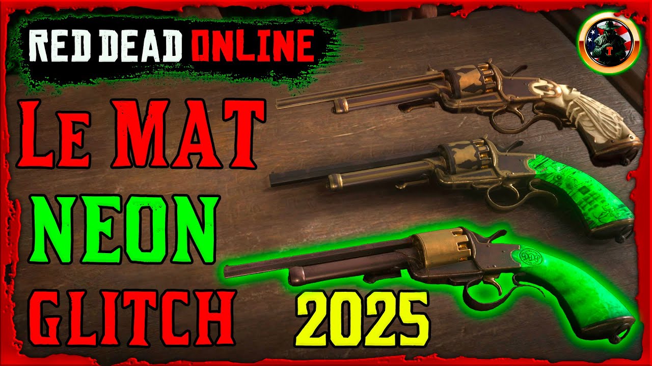 RDO How to Get💥NEON GREEN💥Le Mat Revolver Red Dead Online