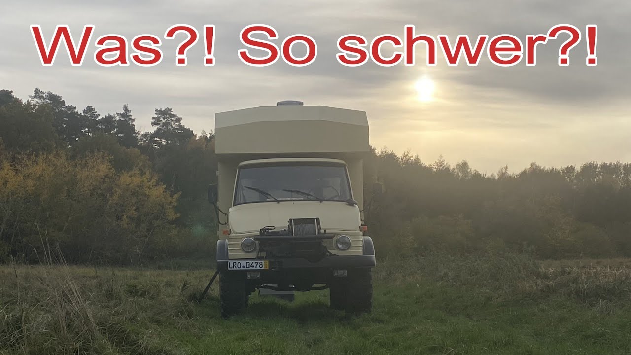 Zulassung gefährdet? So viel wiegt unser Unimog! AOBOSI Kühlbox Folge 88