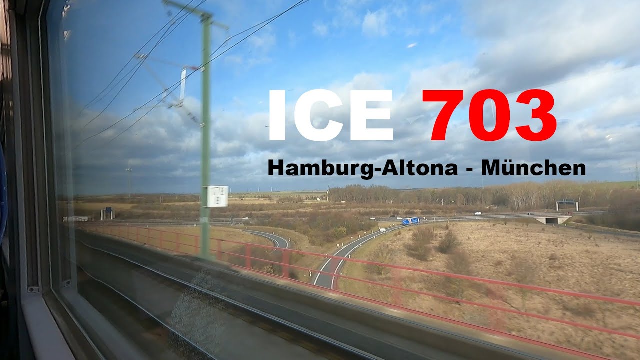 ICE 1 gesamte Fahrt Hamburg - München über VDE 8 | Teil 2: auf ICE-Strecken