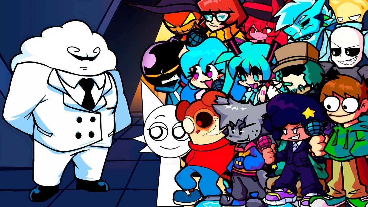 REMORSE V2 but Every Turn a Different Character Sings 🎶 (FNF Remorse V2 but Everyone Sings It)